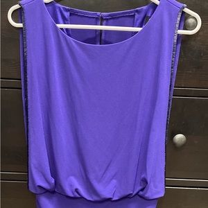 Purple cocktail dress